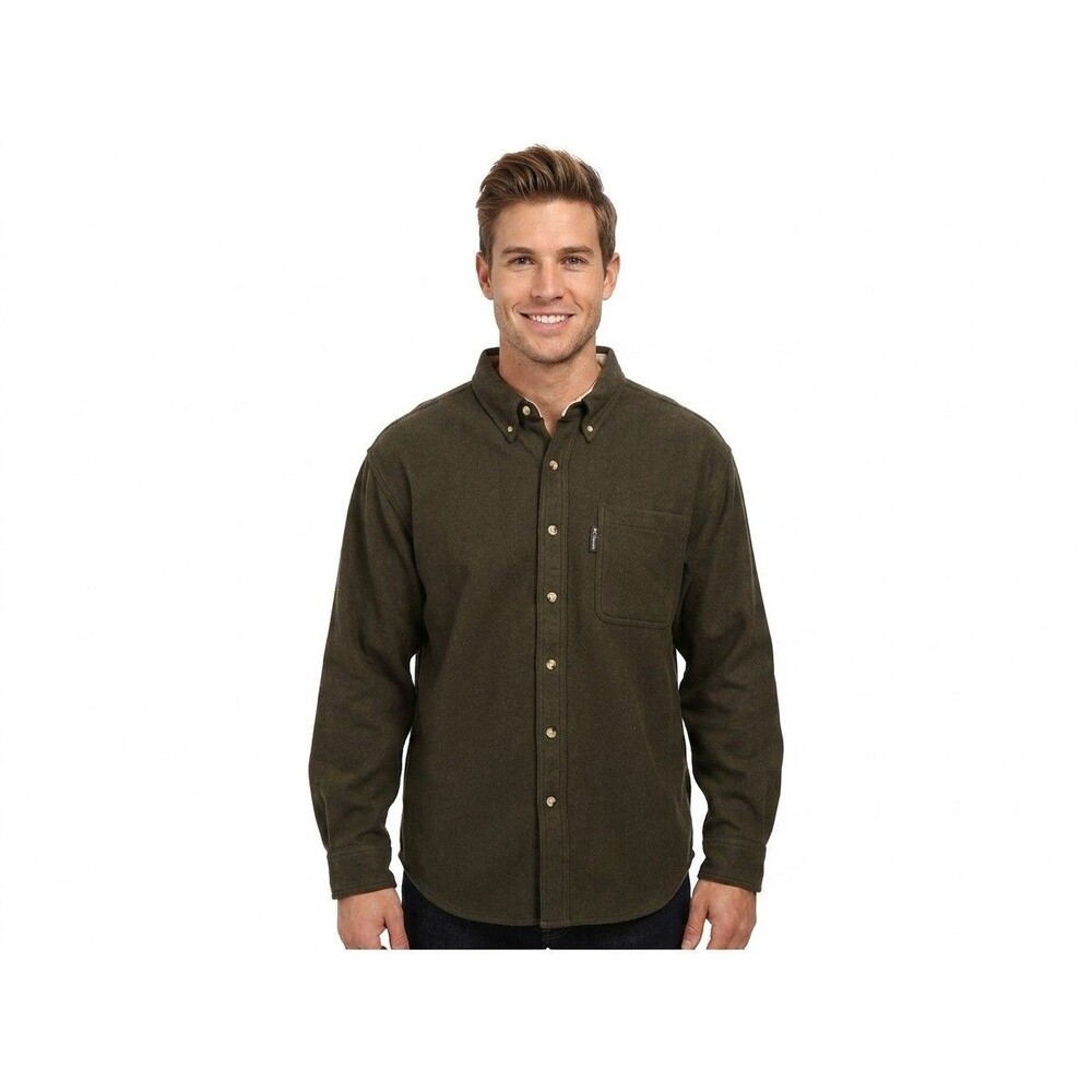 Columbia Vintage Mens L Wool Blend Fleece Heavy Button Shirt Jacket Shacket F03